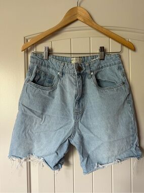 Cotton On High Bermuda Light Wash Denim Jorts Size 6